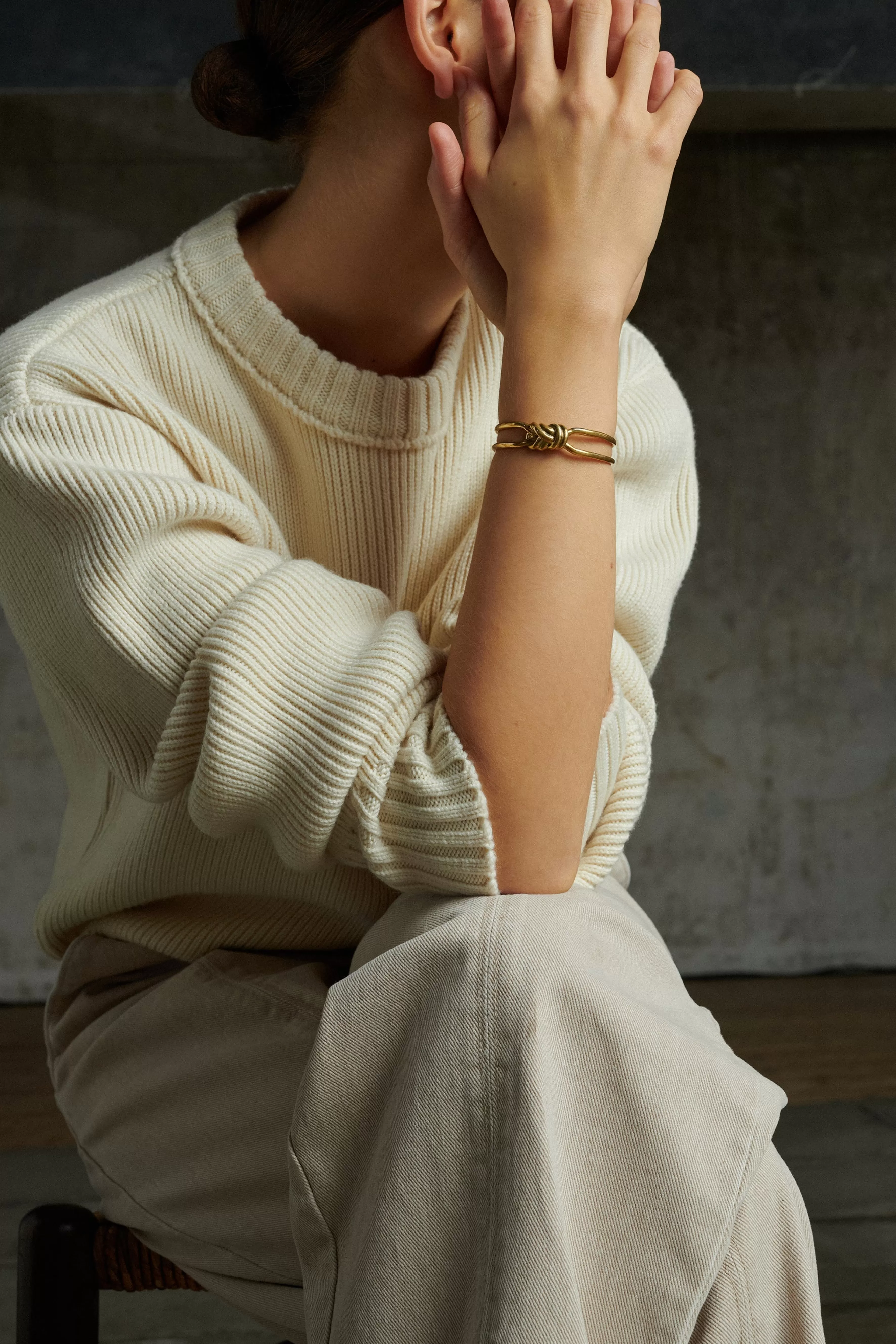 Sale Soeur BRACELET TITANE Doré