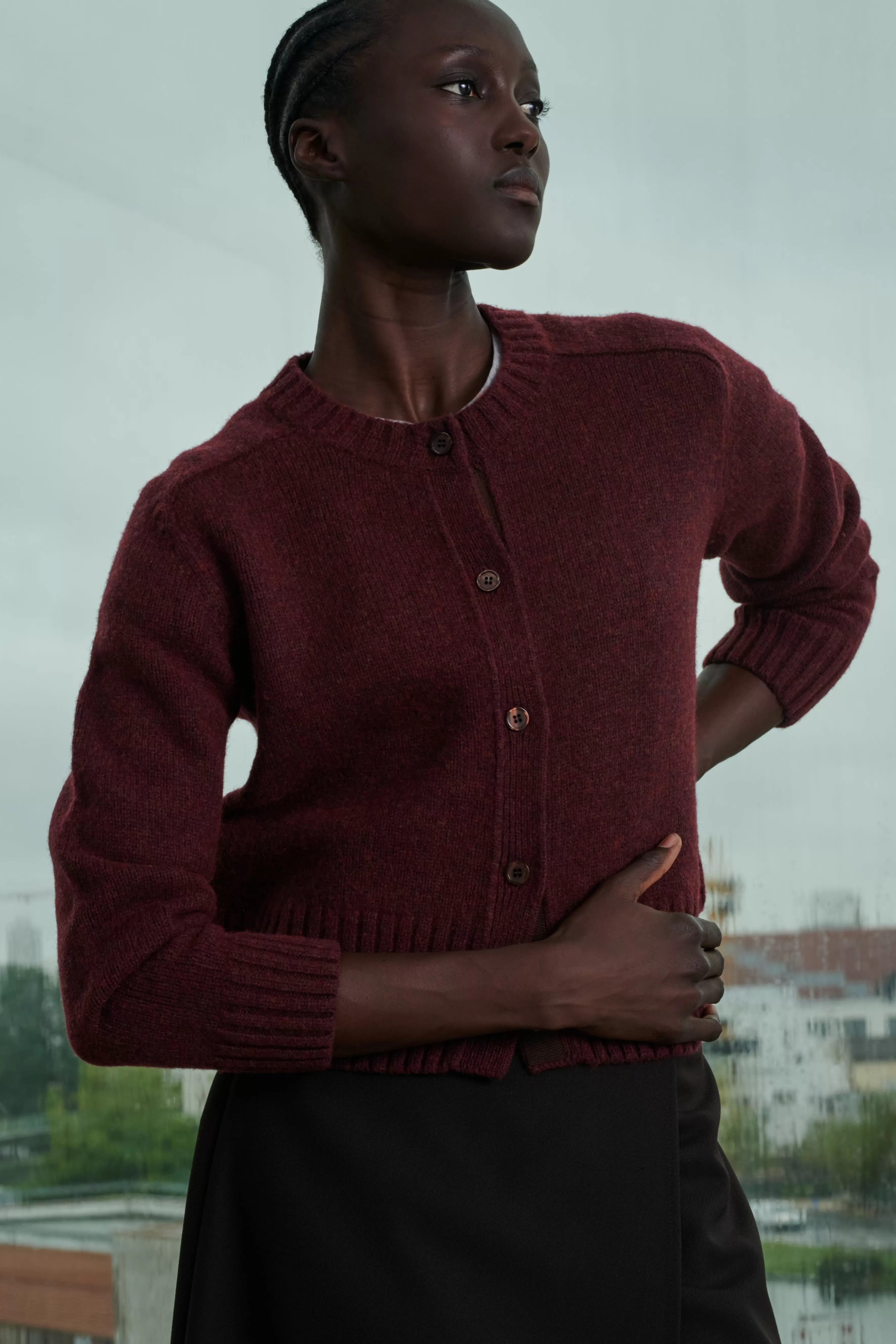 Fashion Soeur CARDIGAN LYNE Prune
