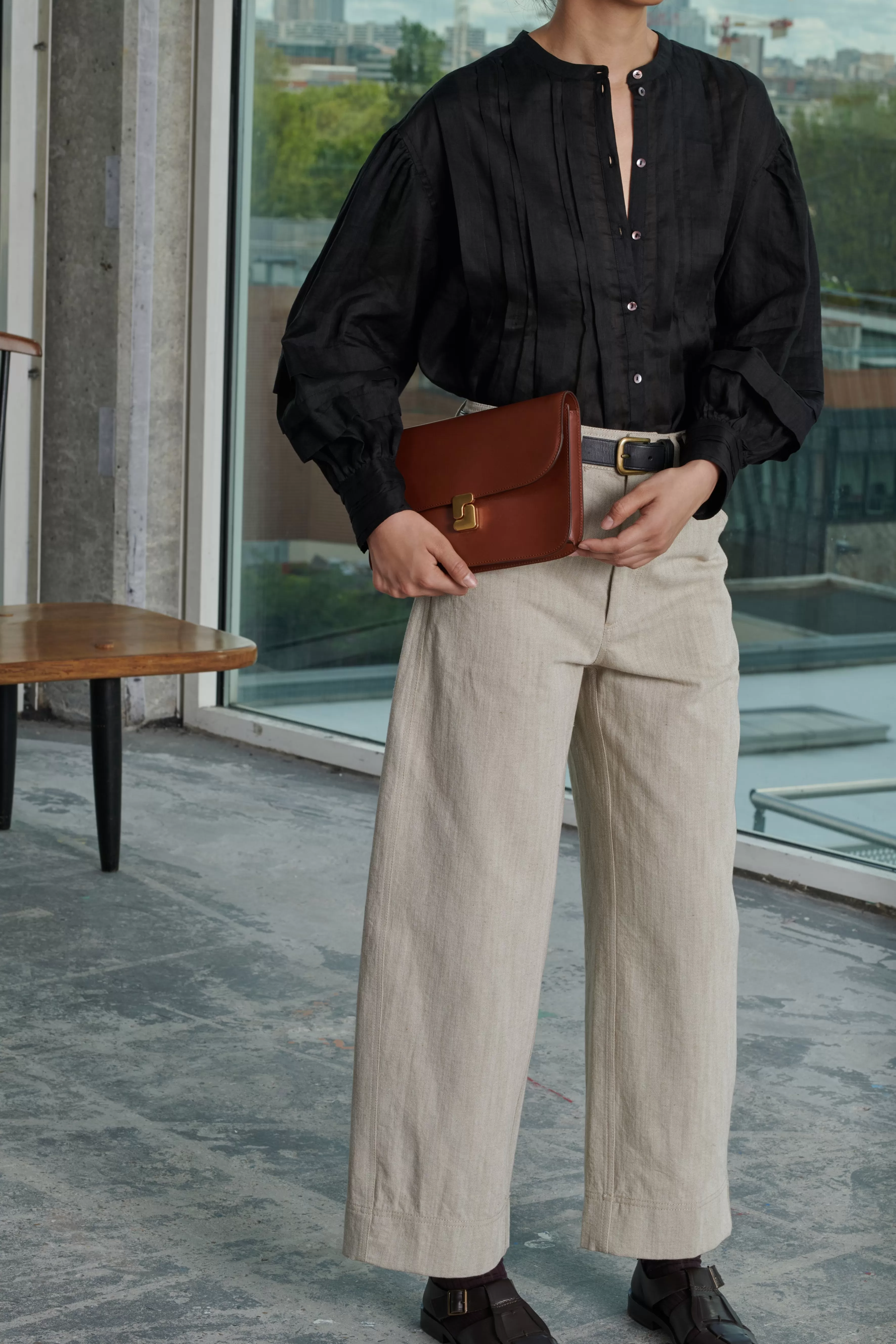 Clearance Soeur PANTALON PEPINO Beige/Ecru