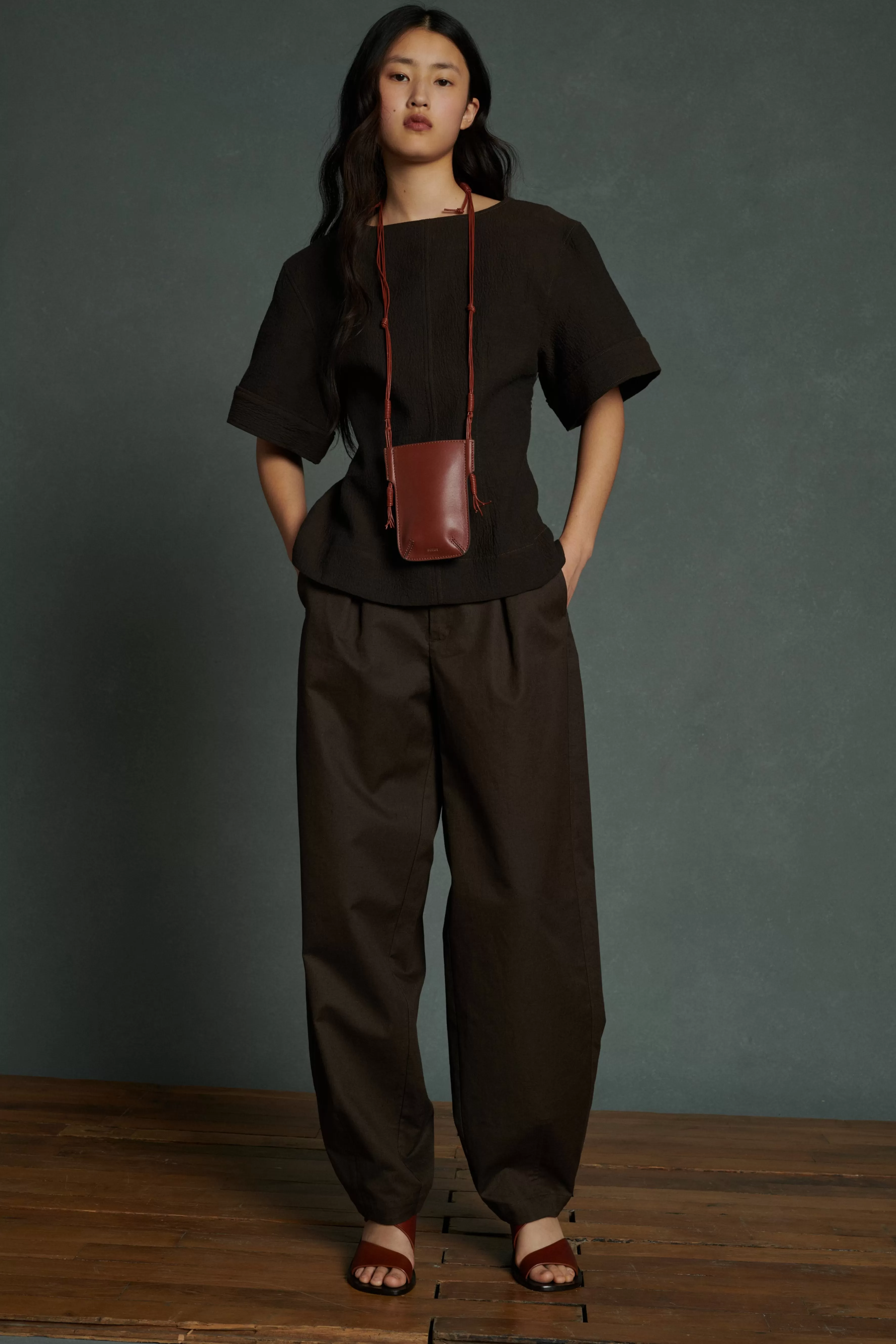 Shop Soeur PANTALON TIMON marron foncé