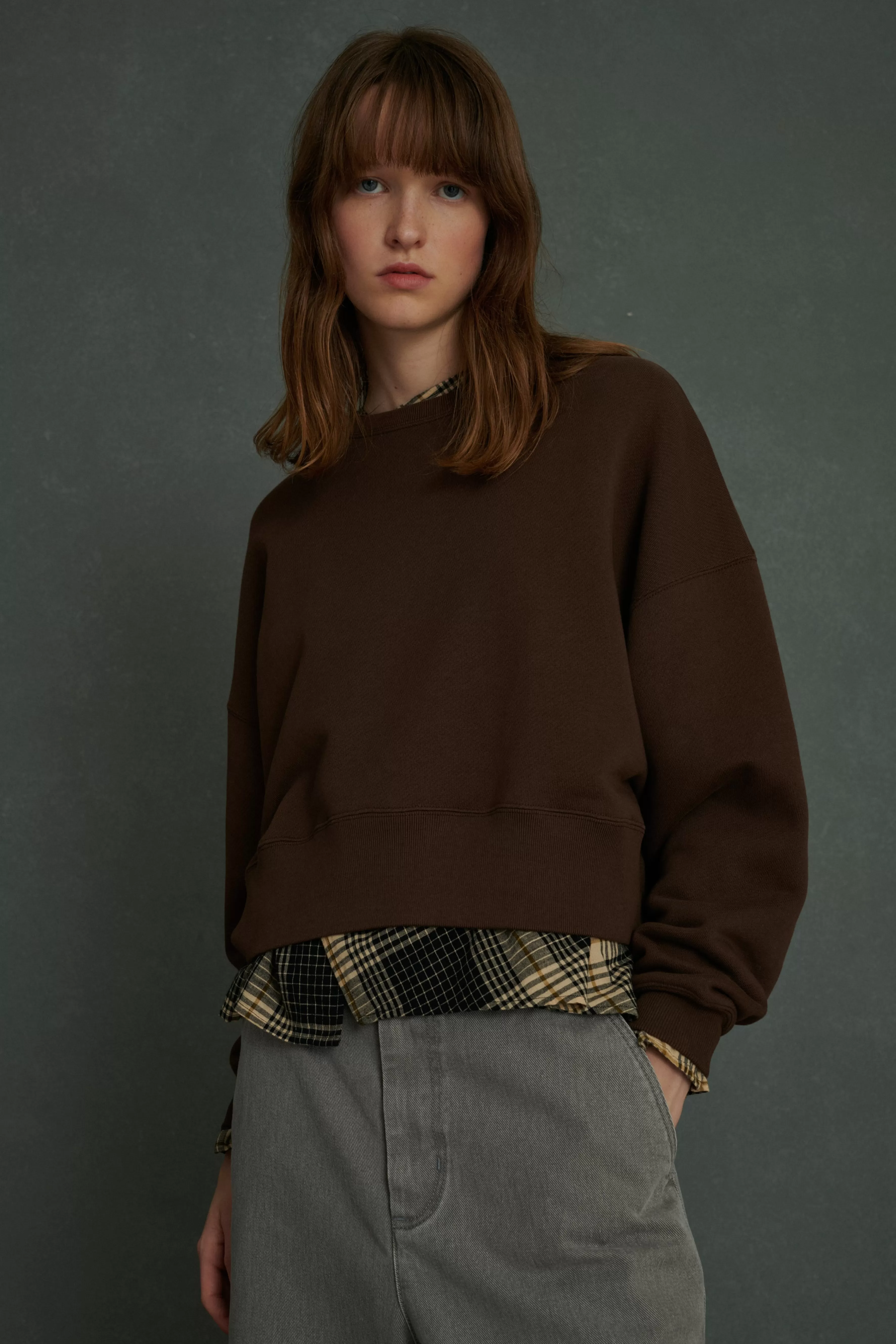 Shop Soeur SWEAT WILLOW marron foncé