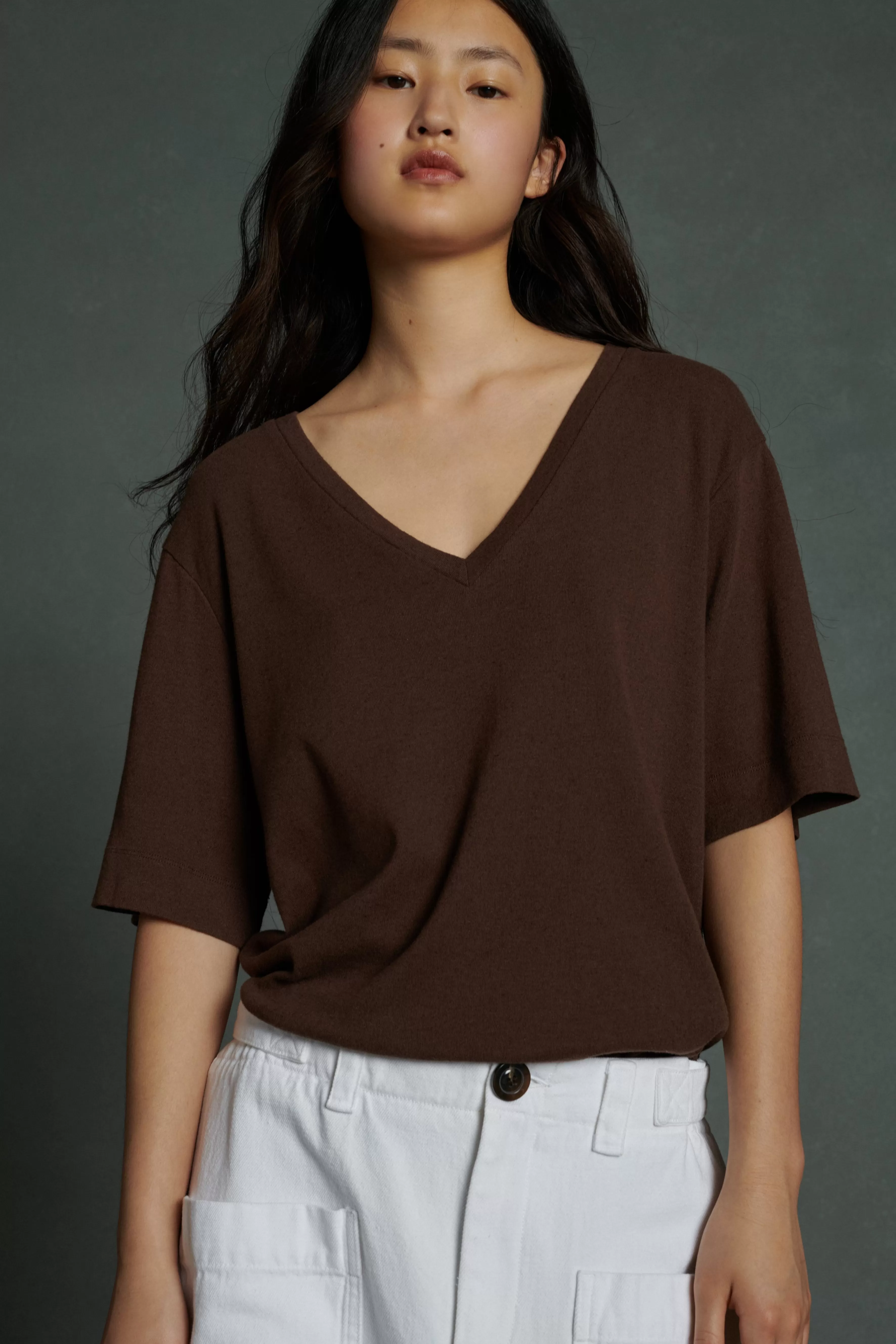 Outlet Soeur TEE-SHIRT ALICIA marron foncé
