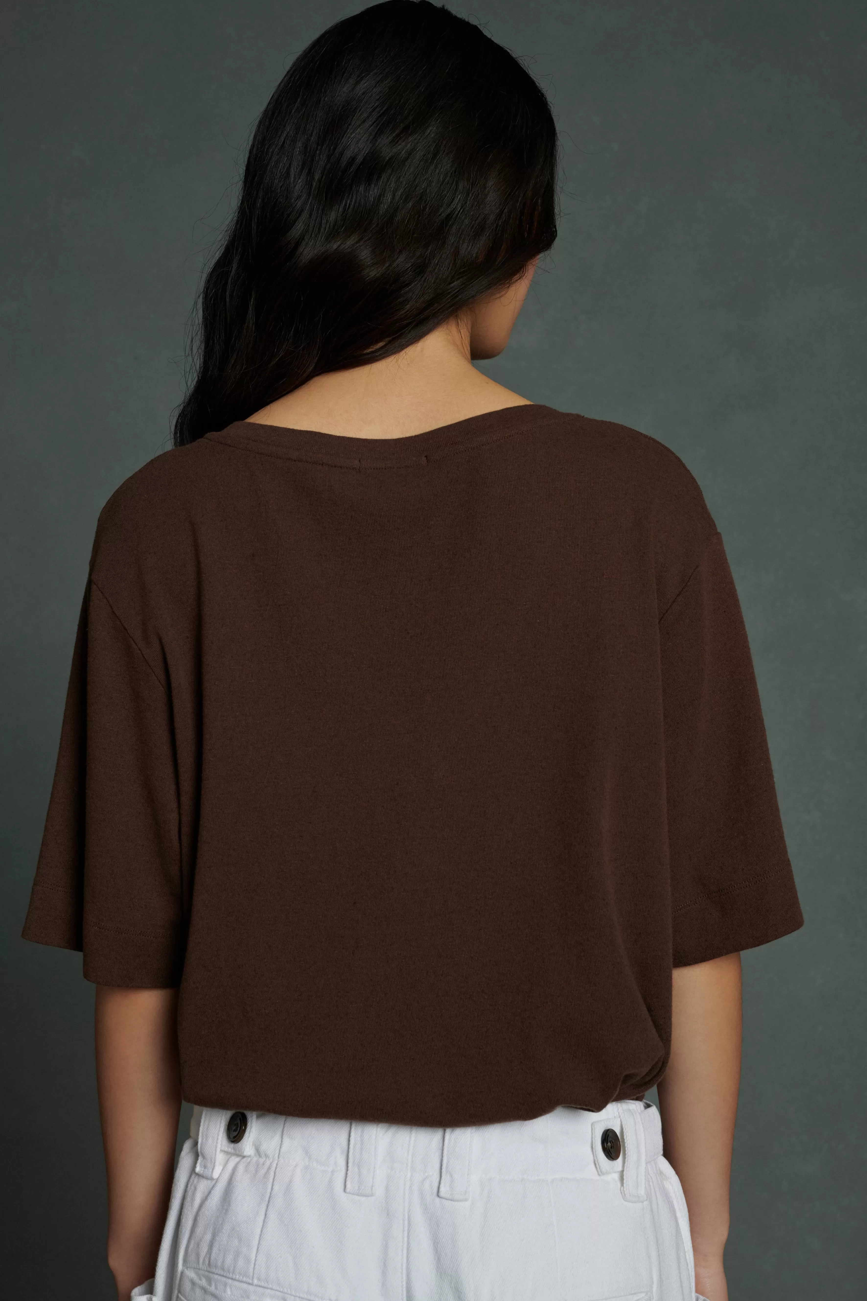Outlet Soeur TEE-SHIRT ALICIA marron foncé