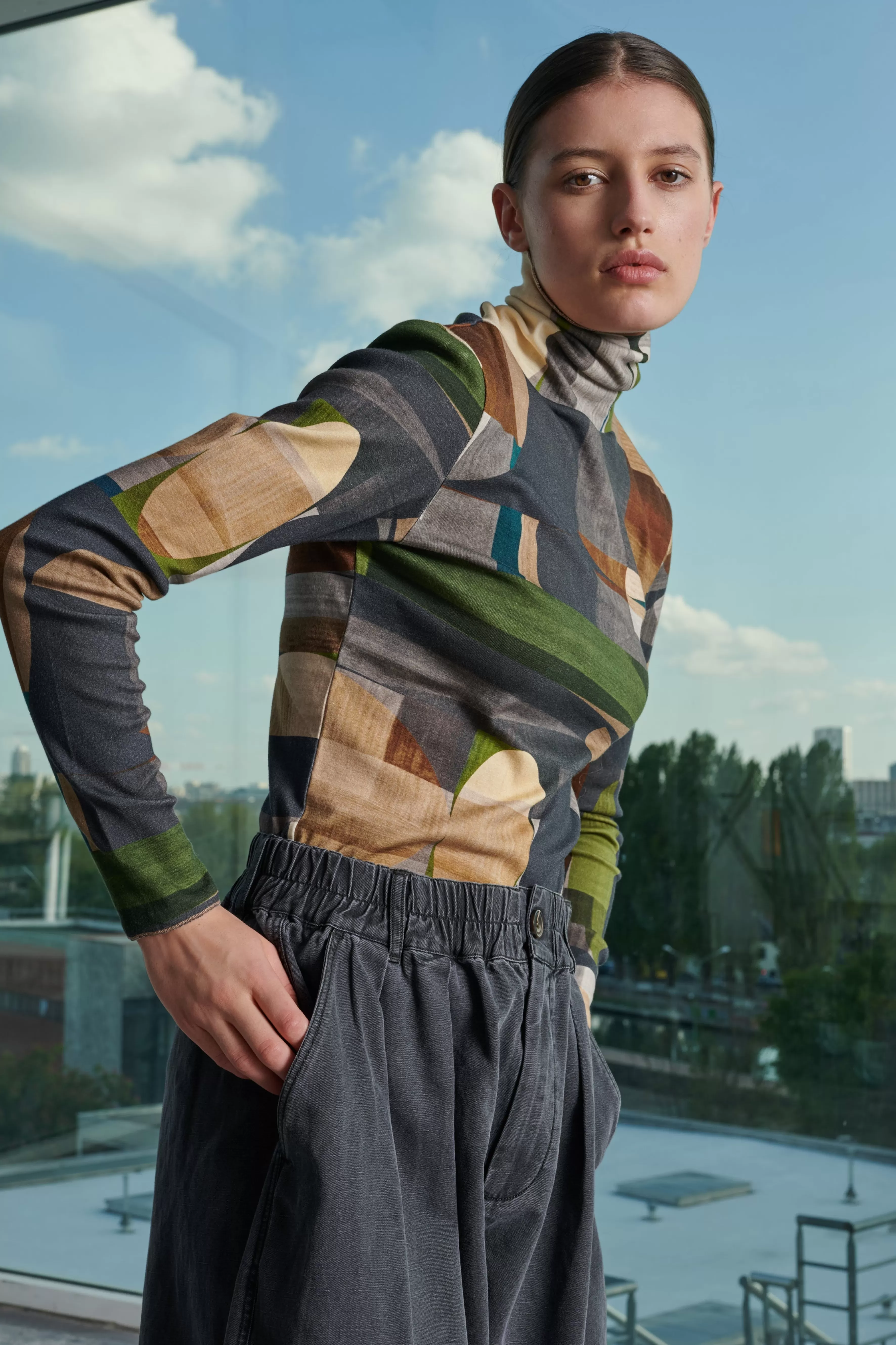 Flash Sale Soeur TEE-SHIRT HARPER Vert/Marron